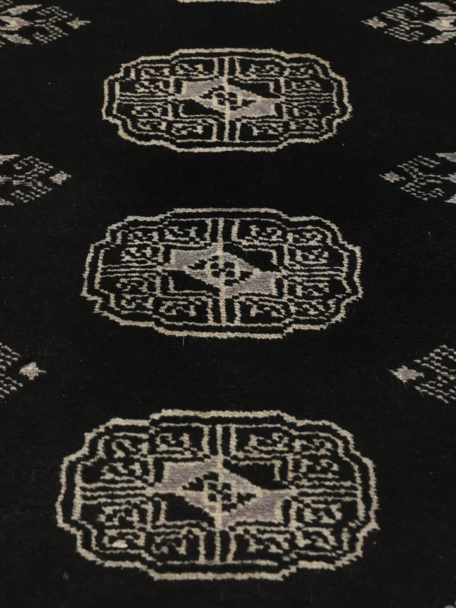 75x307 см, Пакистан, Афган / Пакистан, Wool, чёрный