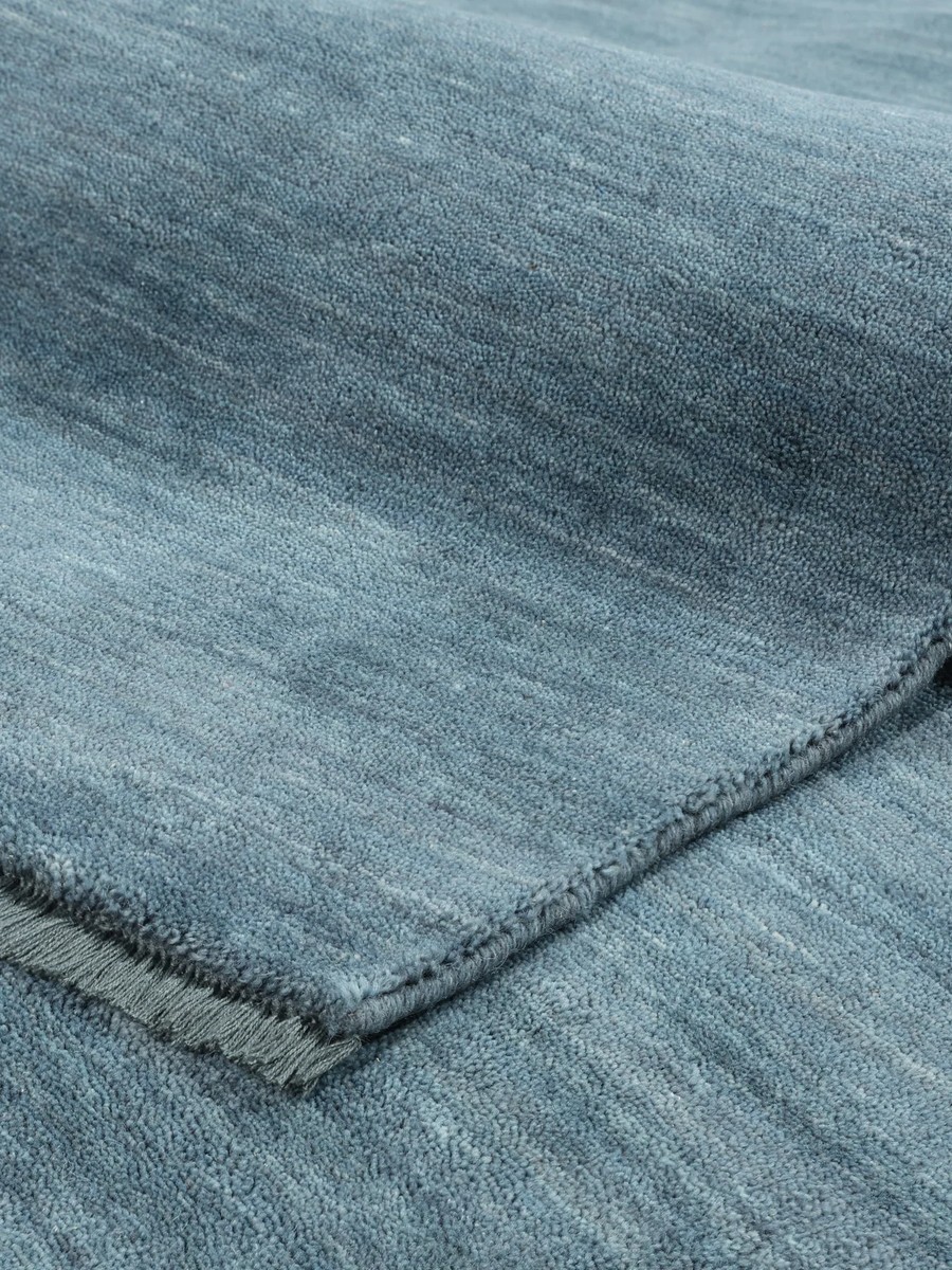 250x350 см, Индия, Однотонные, Wool, Dark teal — вид 2