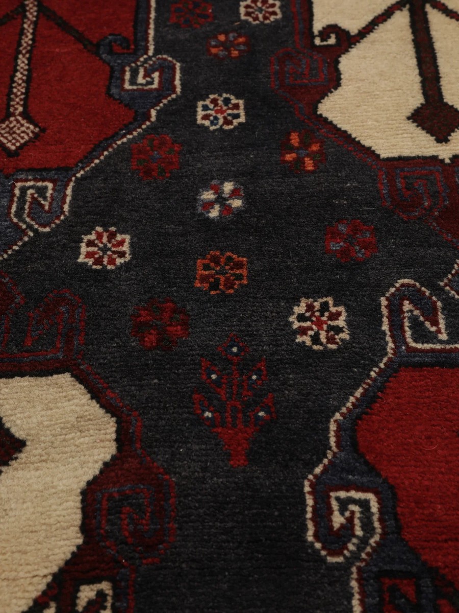105x255 см, Иран, Восточные, Wool, чёрный — вид 7