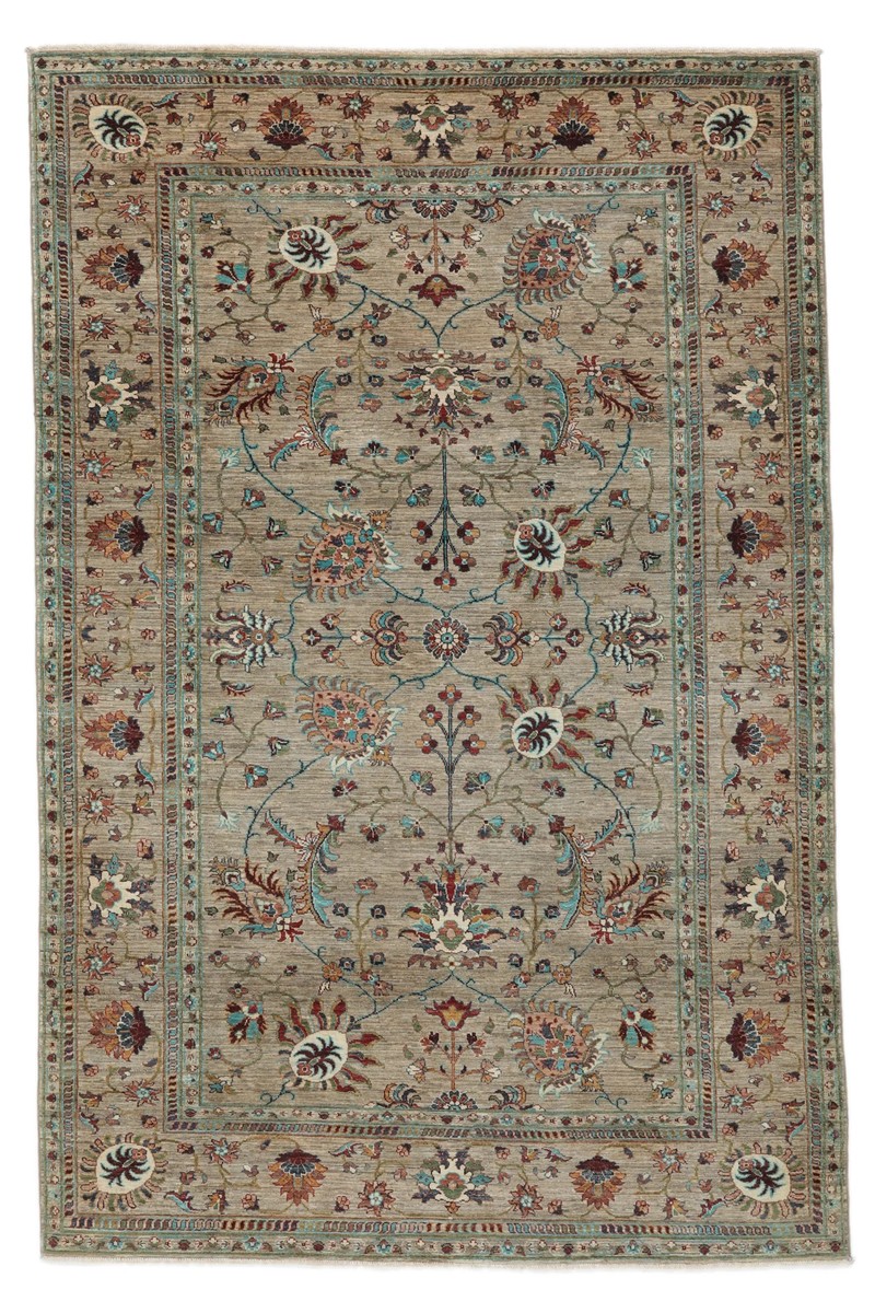 202x306 см, Афганистан, Зиглер, Wool, коричневый