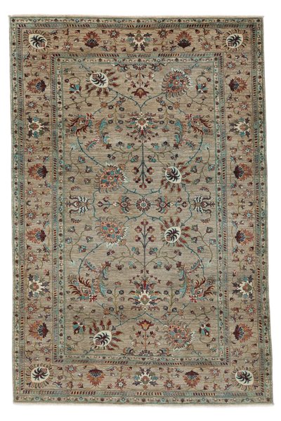 202x306 см, Афганистан, Зиглер, Wool, коричневый