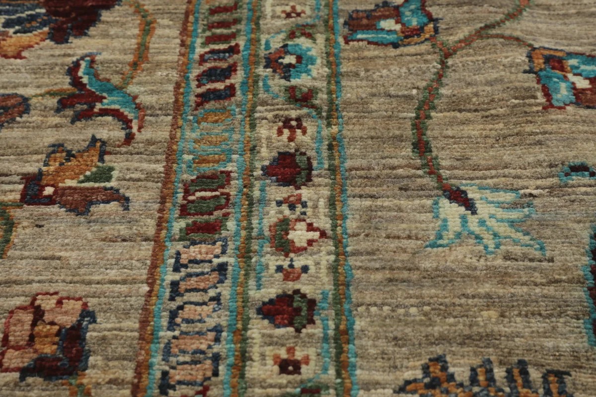 202x306 см, Афганистан, Зиглер, Wool, коричневый — вид 4