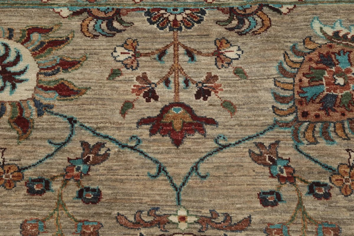 202x306 см, Афганистан, Зиглер, Wool, коричневый — вид 6