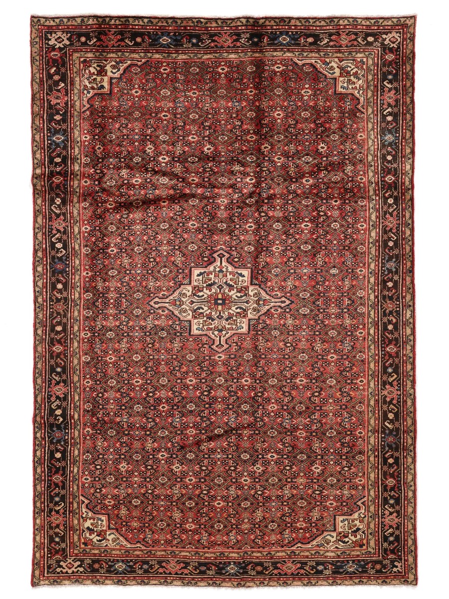 208x307 см, Иран, Хамадан, Wool, чёрный