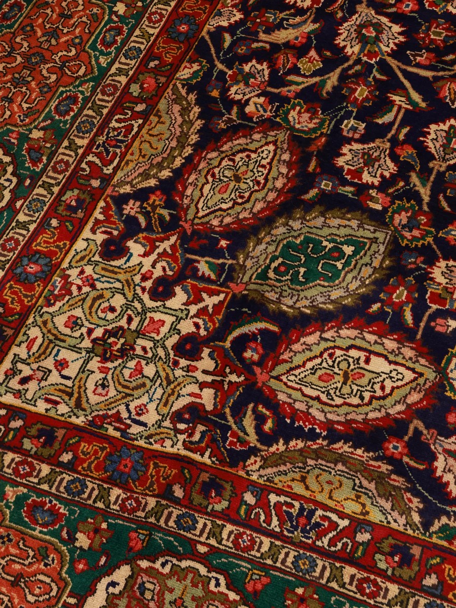 292x388 см, Иран, Табриз, Wool, чёрный — вид 3