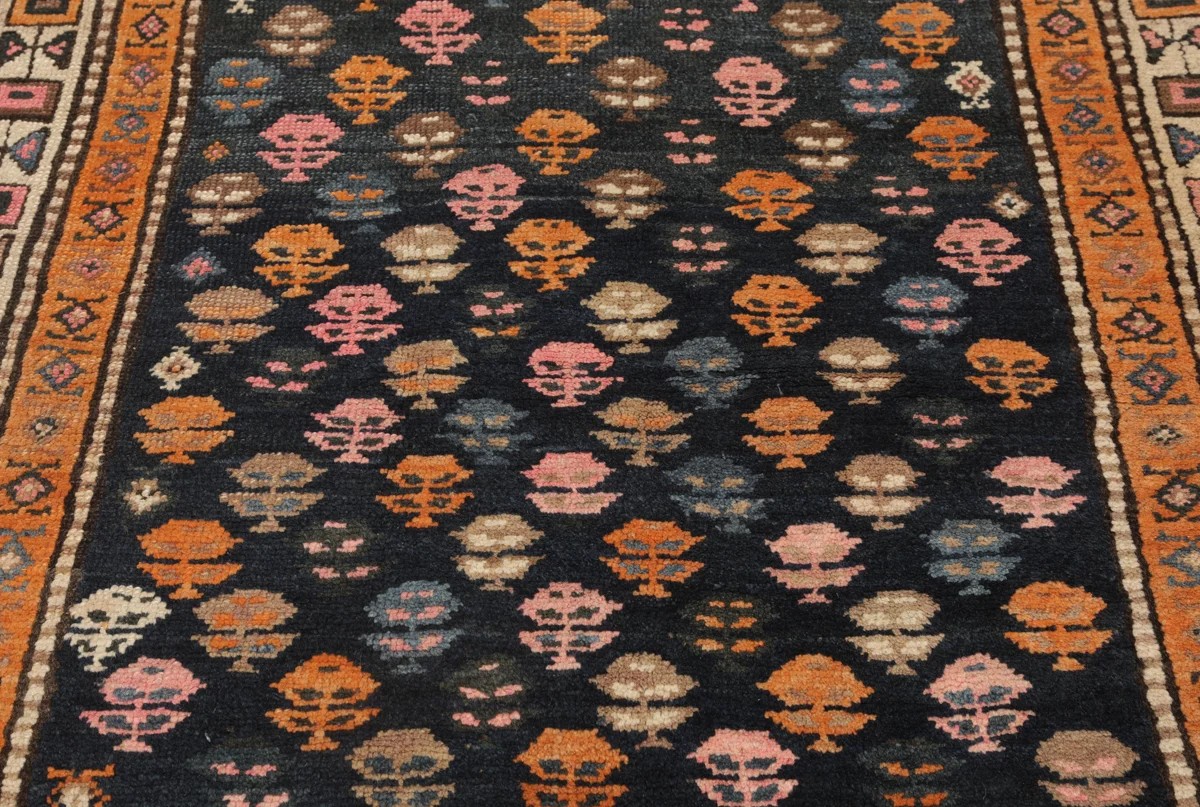 127x357 см, Турция, Восточные, Wool, чёрный — вид 2
