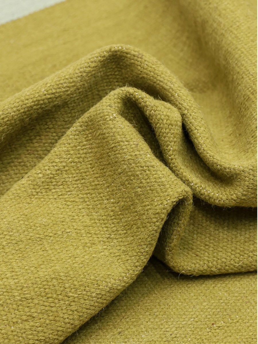 160x230 см, Индия, Однотонные, 85% Wool, зелёный — вид 3