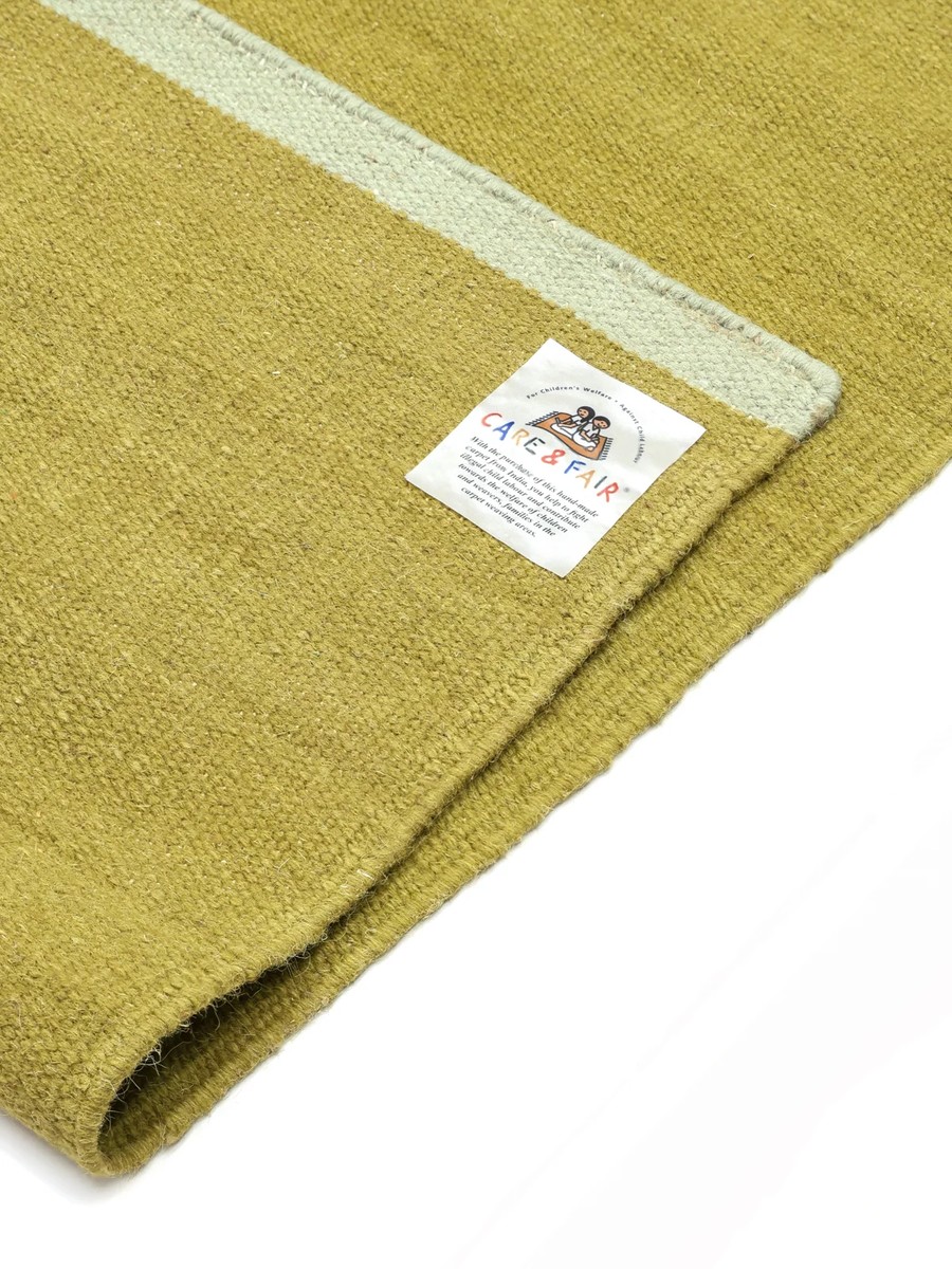 160x230 см, Индия, Однотонные, 85% Wool, зелёный — вид 4
