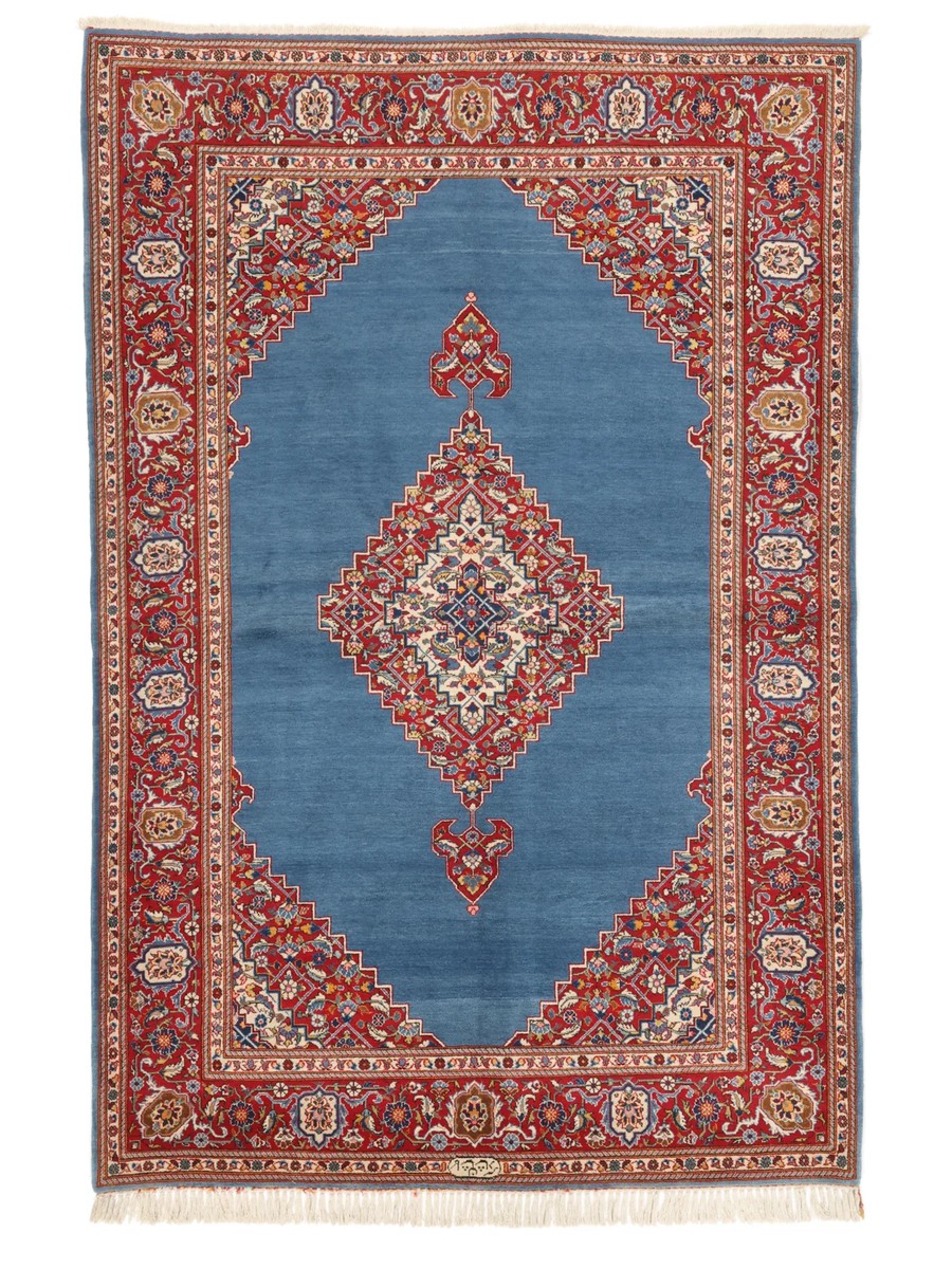 142x216 см, Иран, Кашан, Wool, красный