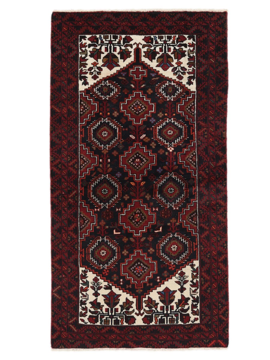 100x194 см, Иран, Балучи, Wool, чёрный