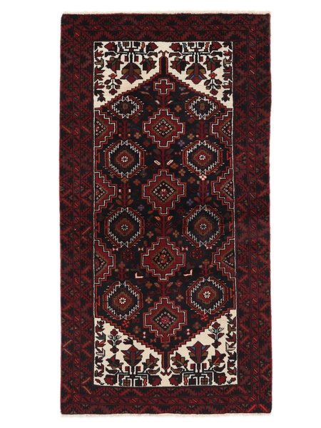 100x194 см, Иран, Балучи, Wool, чёрный