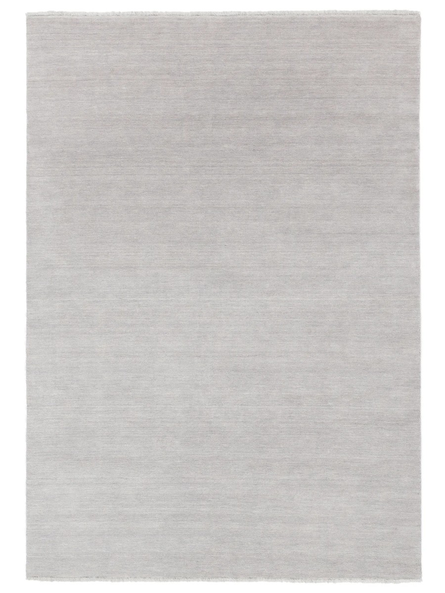 160x230 см, Индия, Однотонные, Wool, серый