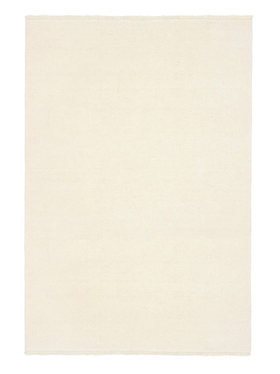 160x230 см, Индия, Однотонные, Wool, белый