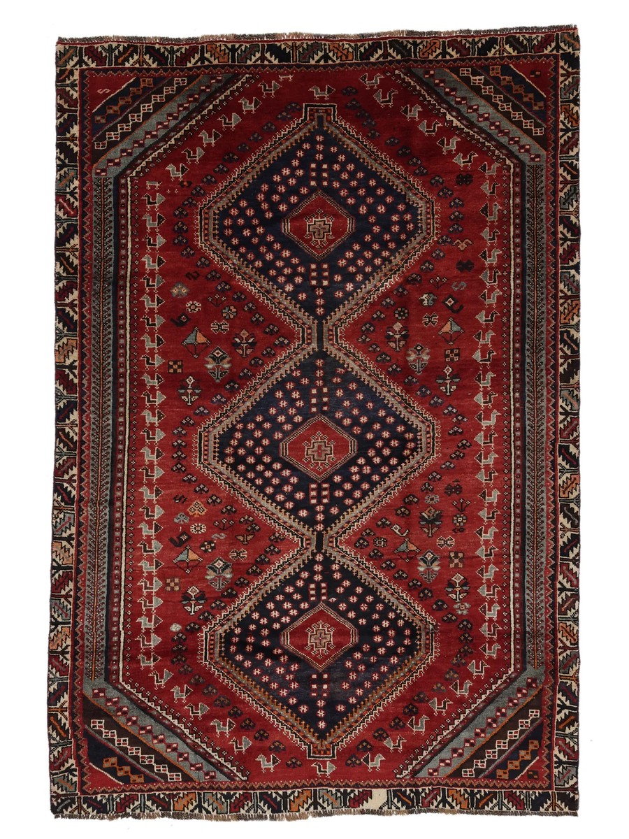 175x257 см, Иран, Кашкай, Wool, чёрный