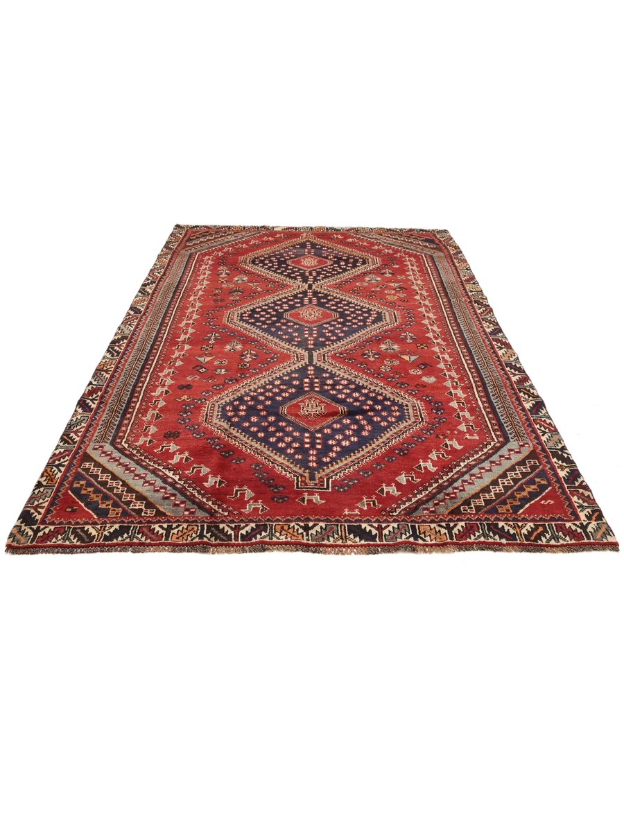 175x257 см, Иран, Кашкай, Wool, чёрный — вид 2