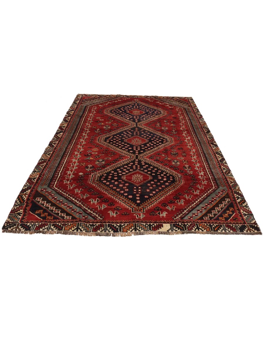 175x257 см, Иран, Кашкай, Wool, чёрный — вид 3