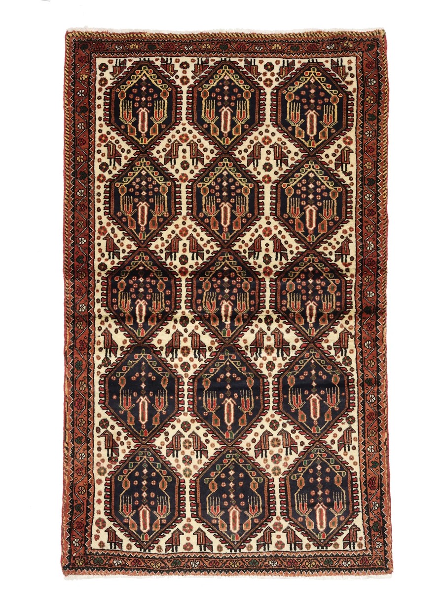 97x160 см, Иран, Восточные, Wool, бежевый