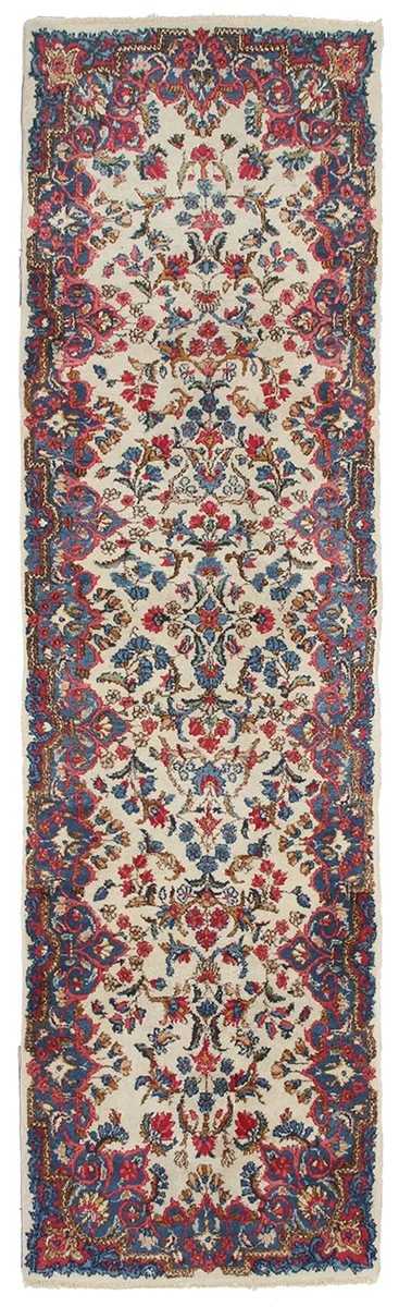 75x275 см, Иран, Керман, Wool, коричневый