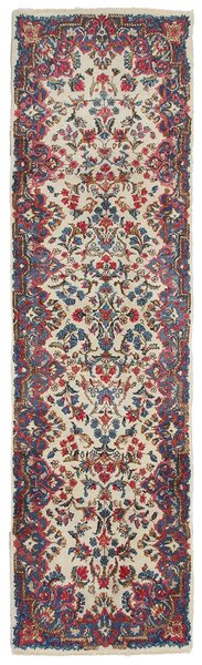 75x275 см, Иран, Керман, Wool, коричневый
