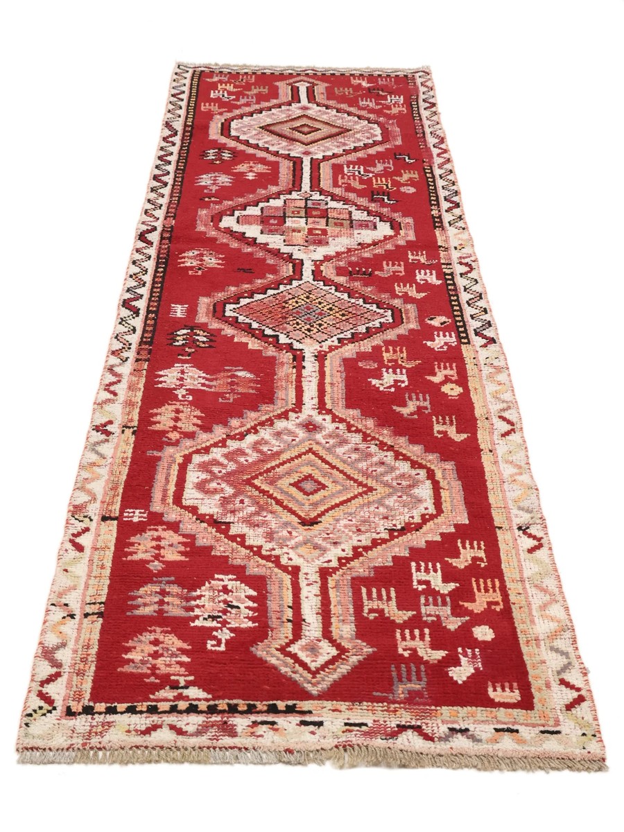 88x270 см, Иран, Винтаж, Wool, коричневый — вид 2