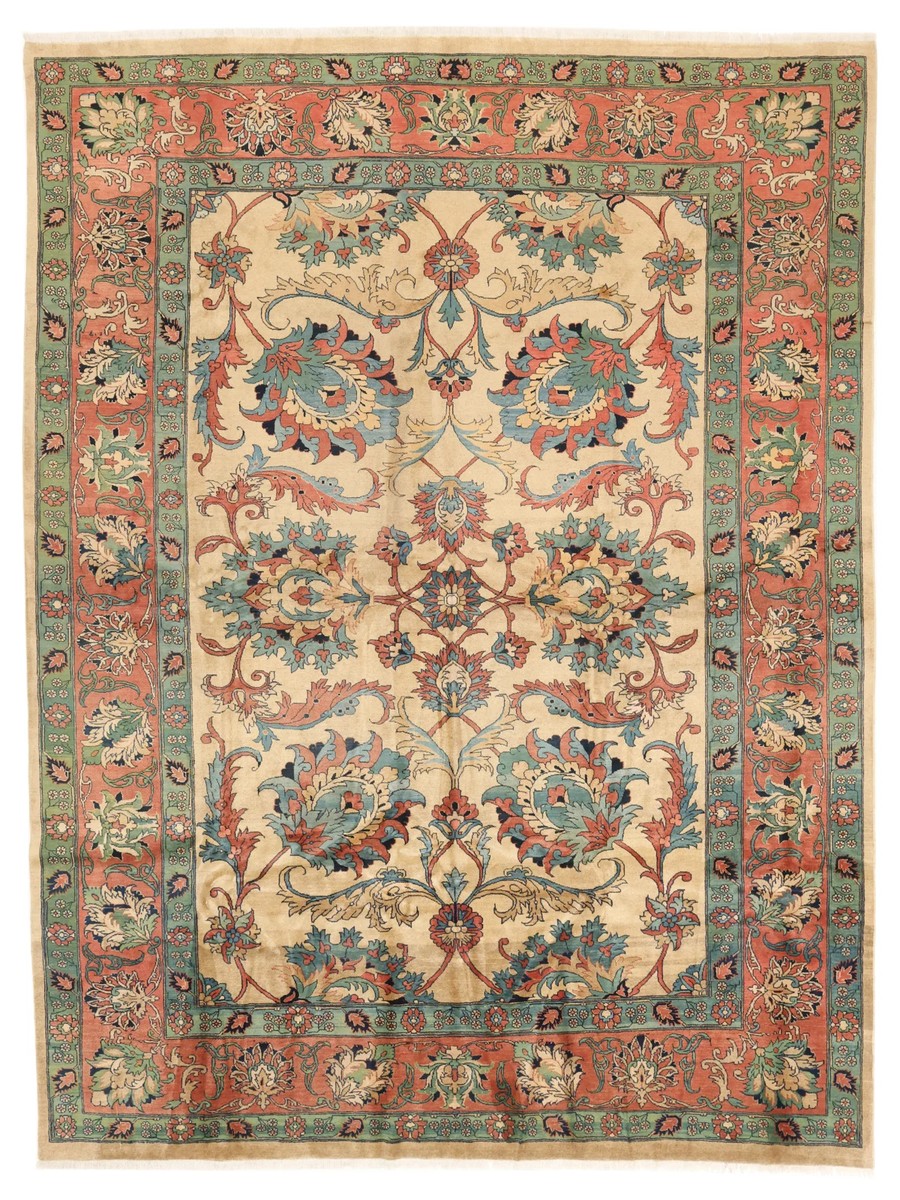 355x470 см, Иран, Хериз, Wool, жёлтый
