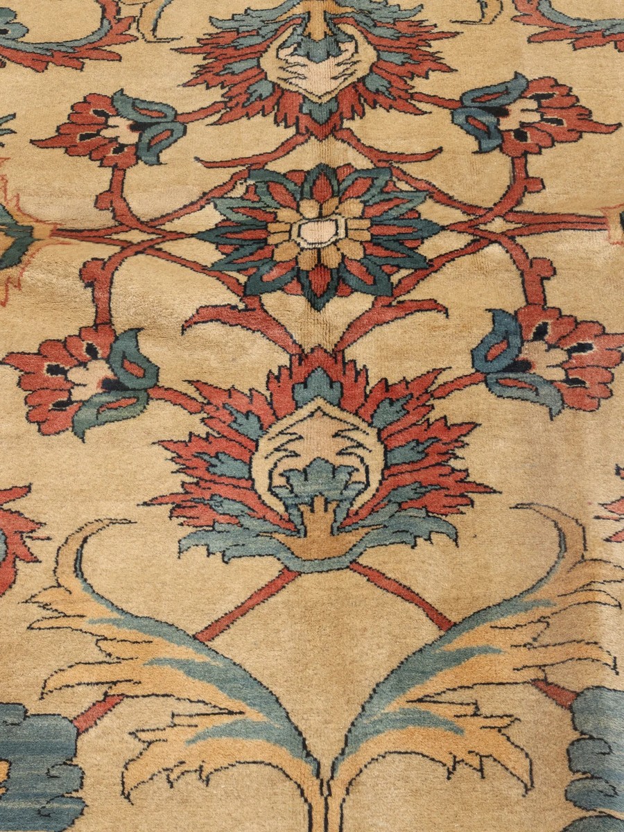 355x470 см, Иран, Хериз, Wool, жёлтый — вид 5