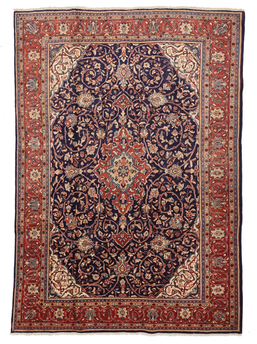 228x327 см, Иран, Восточные, Wool, чёрный