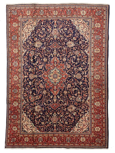 228x327 см, Иран, Восточные, Wool, чёрный