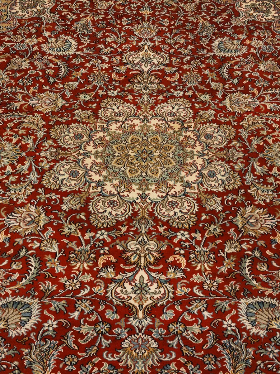 171x239 см, Индия, Шёлк, Silk, оранжевый — вид 4