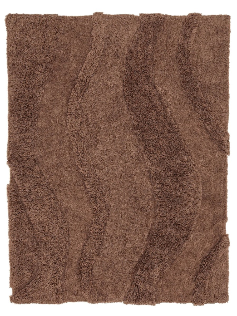 200x300 см, Индия, Шэгги, Wool, коричневый
