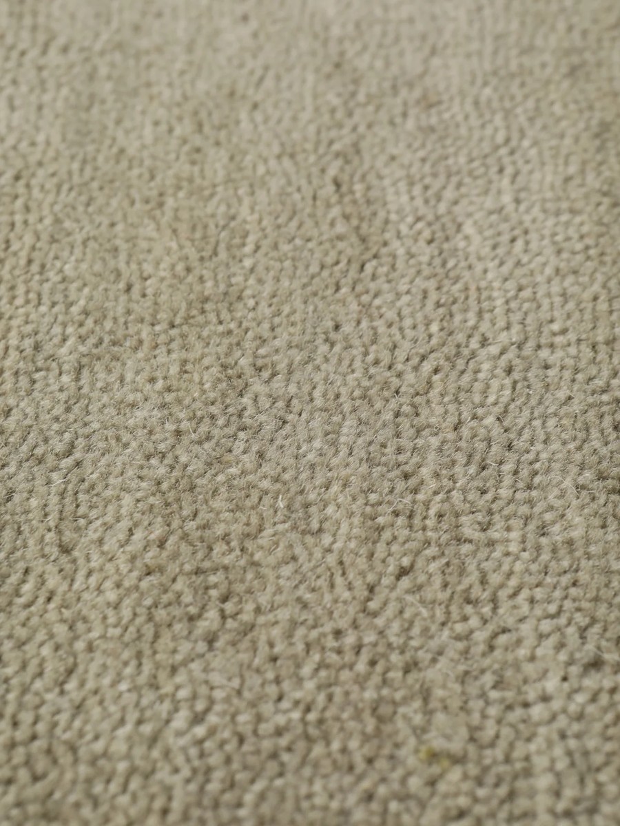Ø300 см, Индия, Однотонные, Wool, серо-бежевый — вид 5