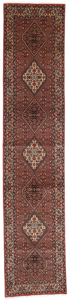 85x410 см, Иран, Биджар, Wool, красный