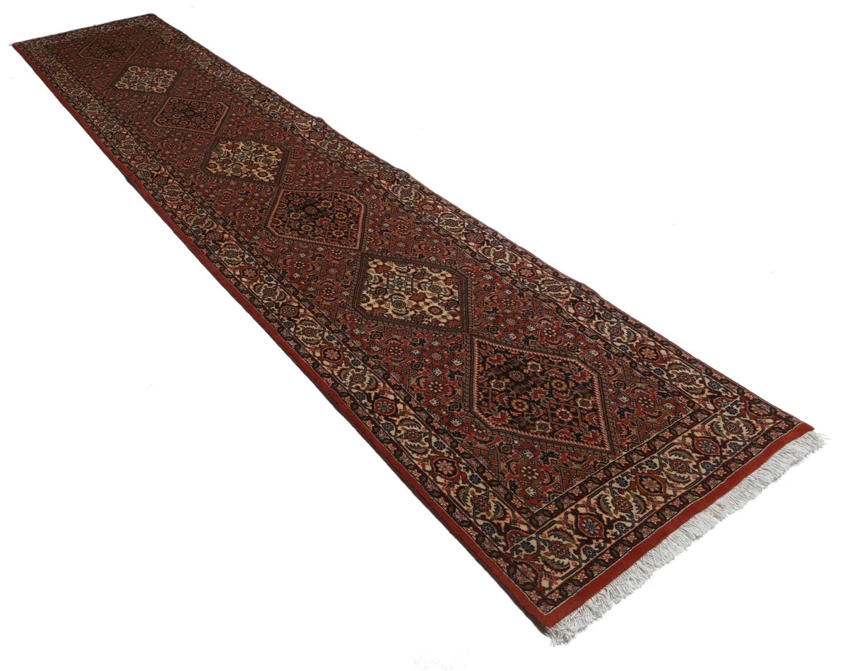85x410 см, Иран, Биджар, Wool, красный — вид 3