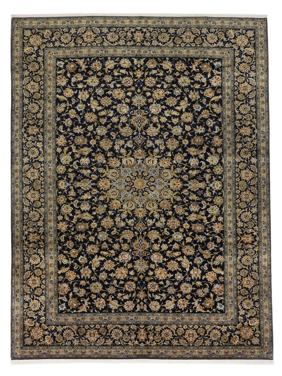 308x405 см, Иран, Кашан, Wool, чёрный