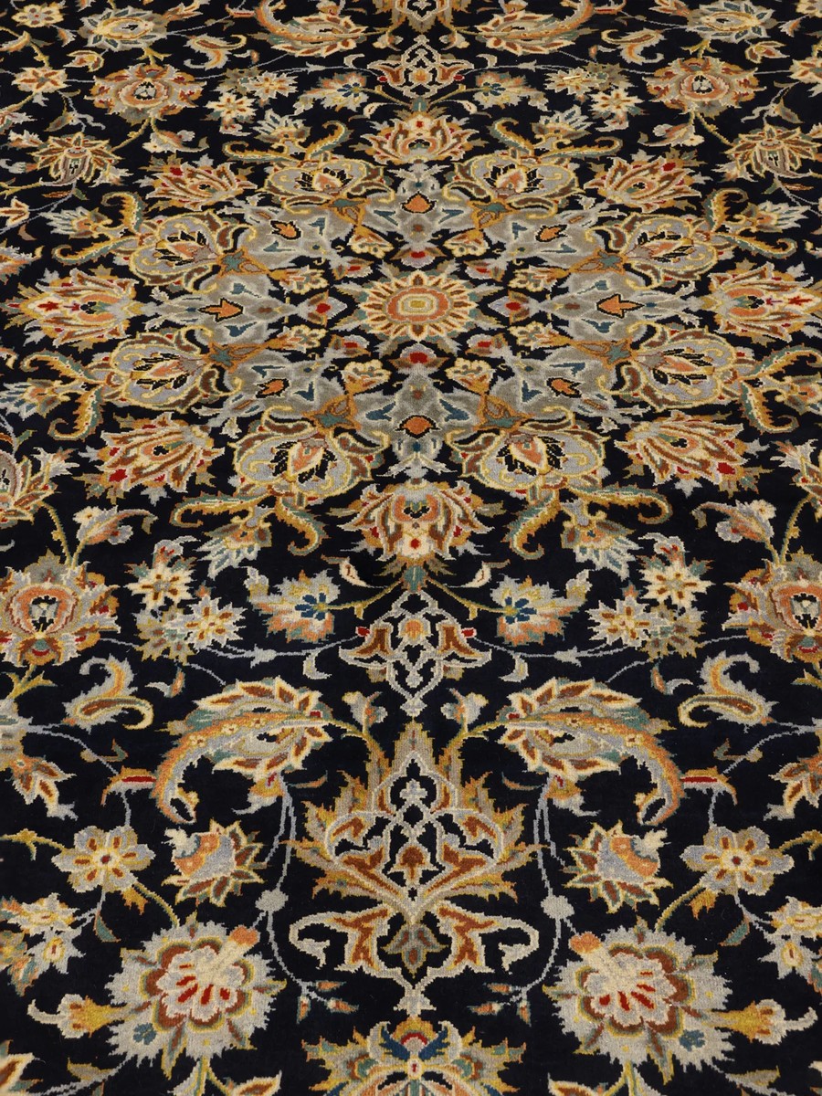 308x405 см, Иран, Кашан, Wool, чёрный — вид 4