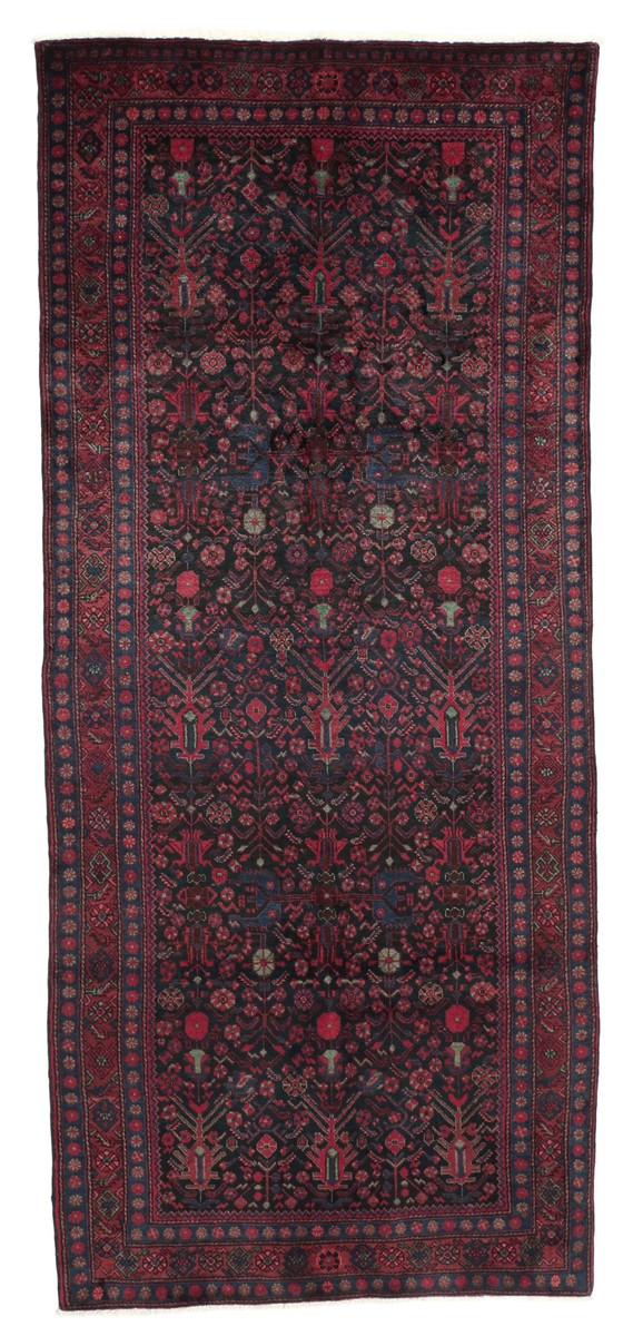 130x296 см, Иран, Восточные, Wool, чёрный