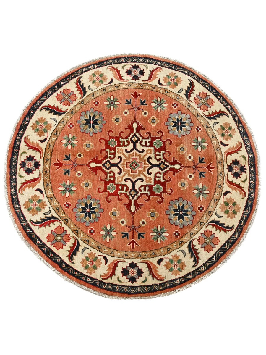 Ø149 см, Афганистан, Казак, Wool, коричневый