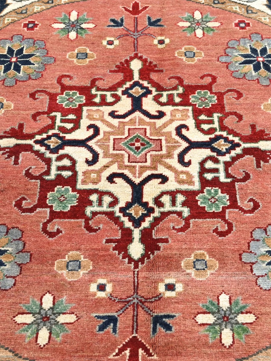 Ø149 см, Афганистан, Казак, Wool, коричневый — вид 4