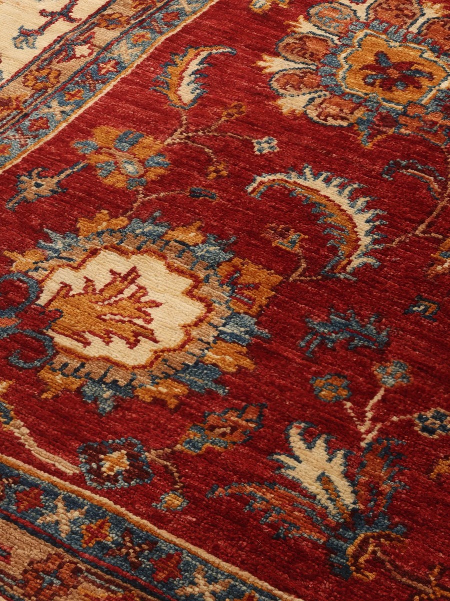 183x252 см, Пакистан, Зиглер, Wool, красный — вид 4