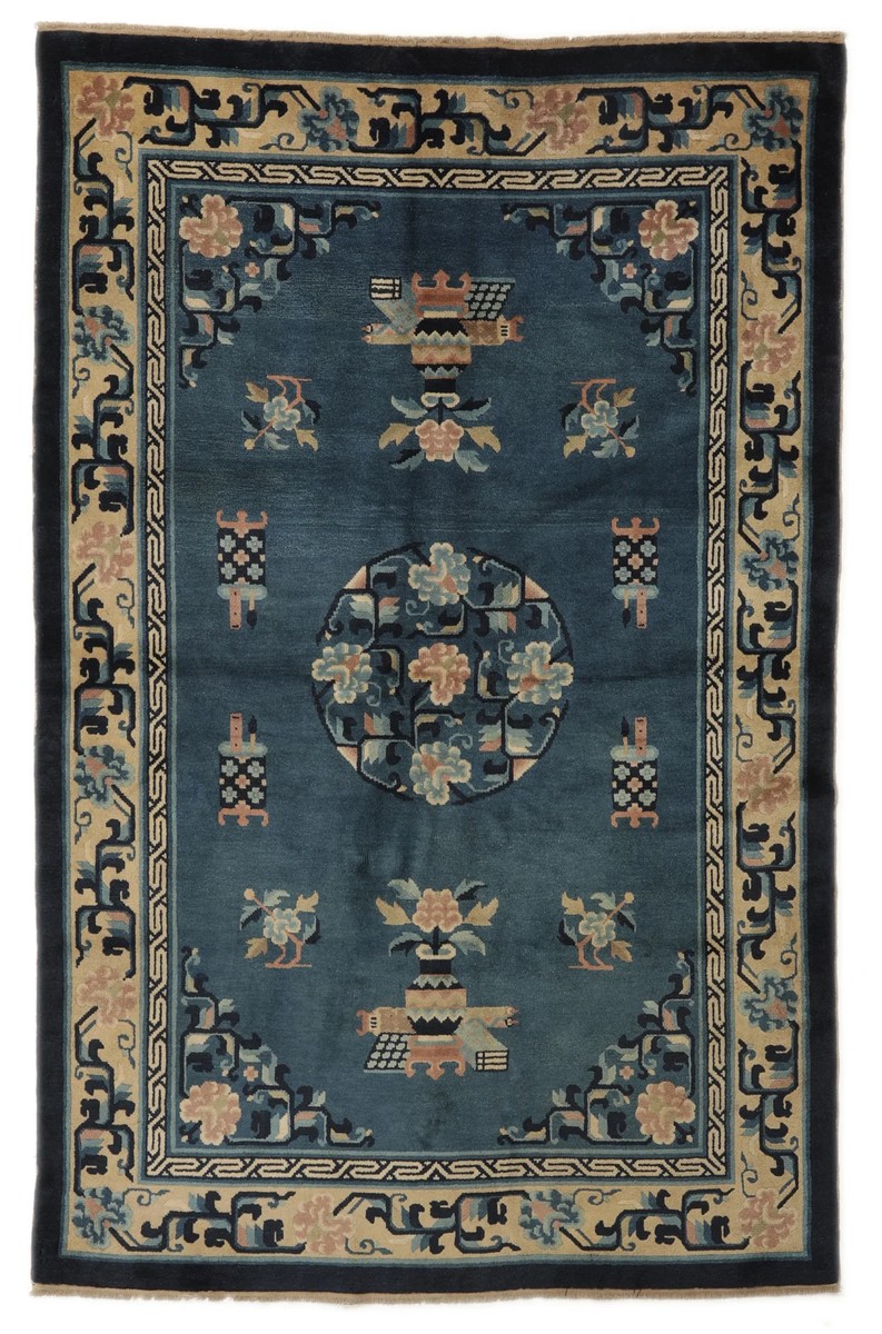 129x198 см, Китай, Восточные, Wool, чёрный