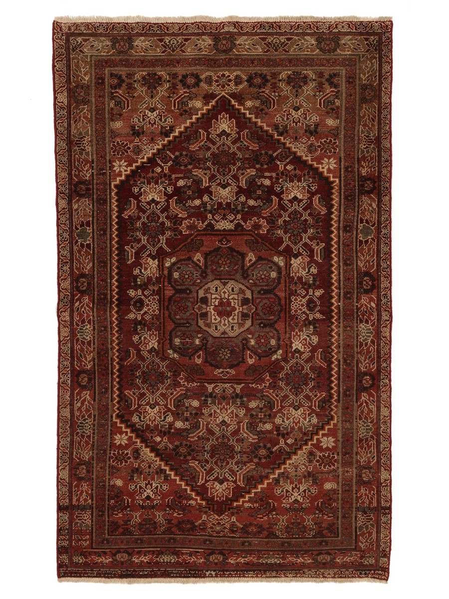 134x222 см, Иран, Винтаж, Wool, чёрный