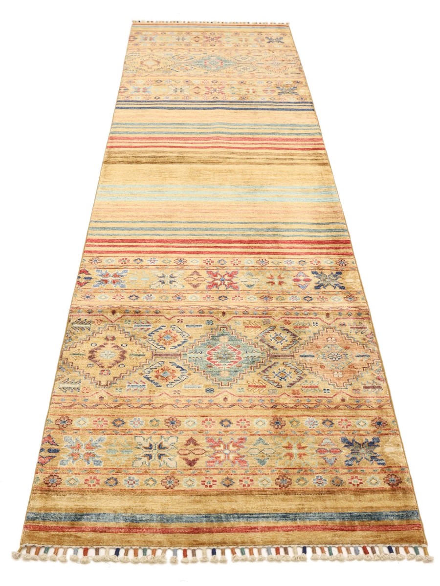 80x299 см, Афганистан, Восточные, Wool, чёрный — вид 2