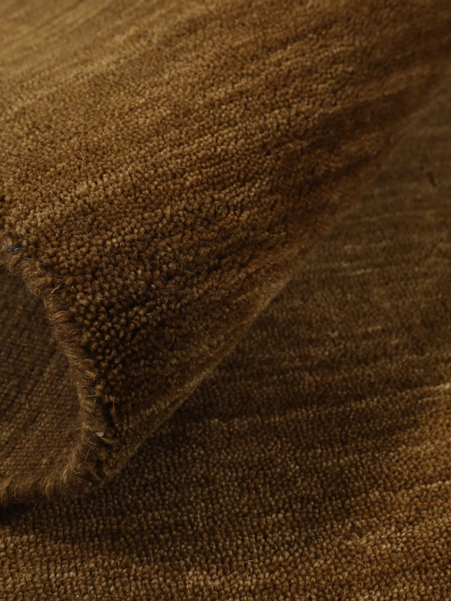 Ø150 см, Индия, Однотонные, Wool, коричневый — вид 7