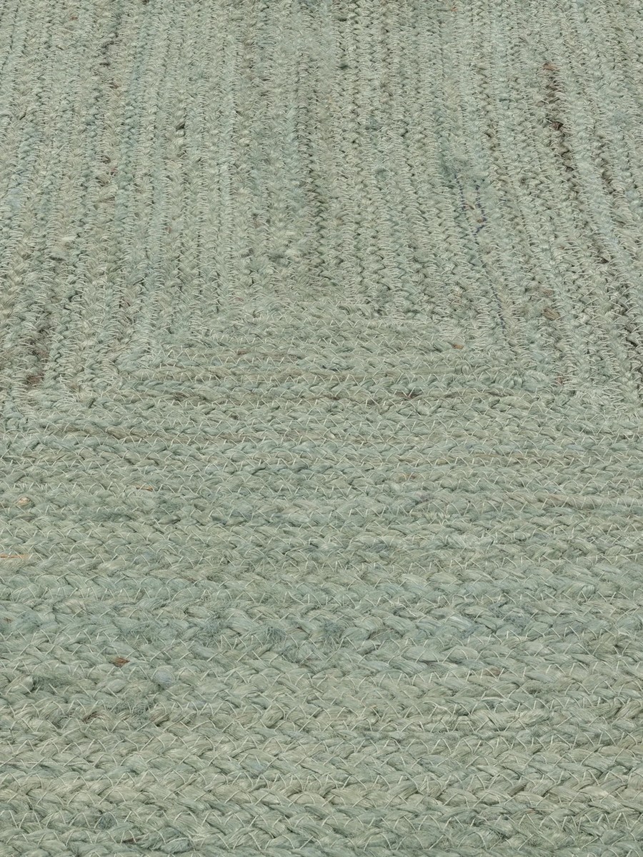200x300 см, Индия, Однотонные, 90% Jute, Turquoise, Teal — вид 3