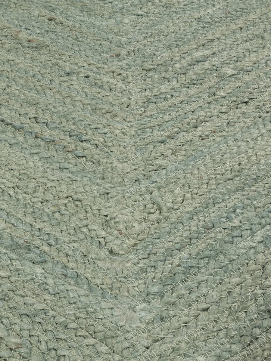 200x300 см, Индия, Однотонные, 90% Jute, Turquoise, Teal — вид 4