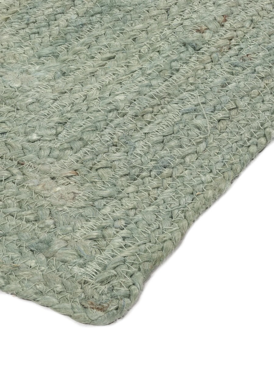 200x300 см, Индия, Однотонные, 90% Jute, Turquoise, Teal — вид 5