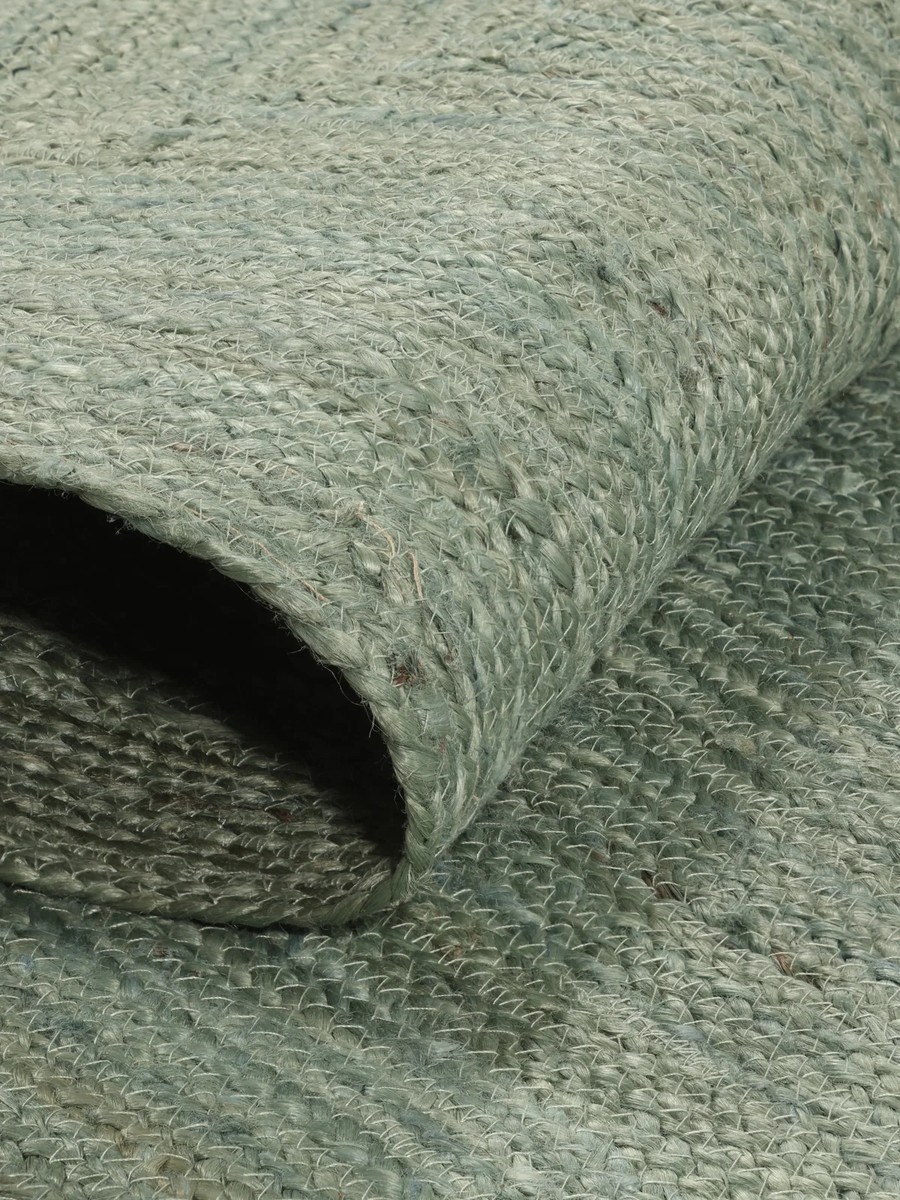 200x300 см, Индия, Однотонные, 90% Jute, Turquoise, Teal — вид 6