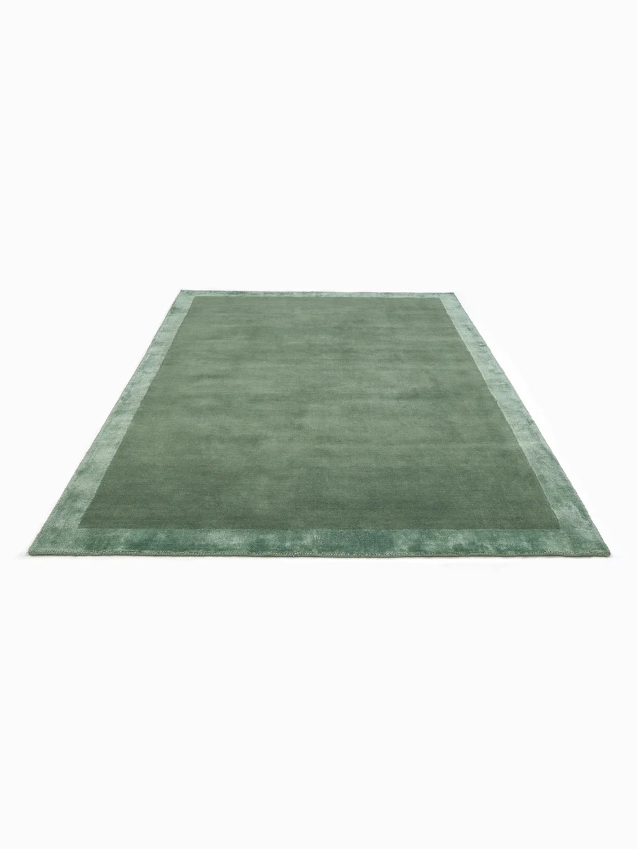 200x300 см, Индия, Современные, Wool, зелёный — вид 2