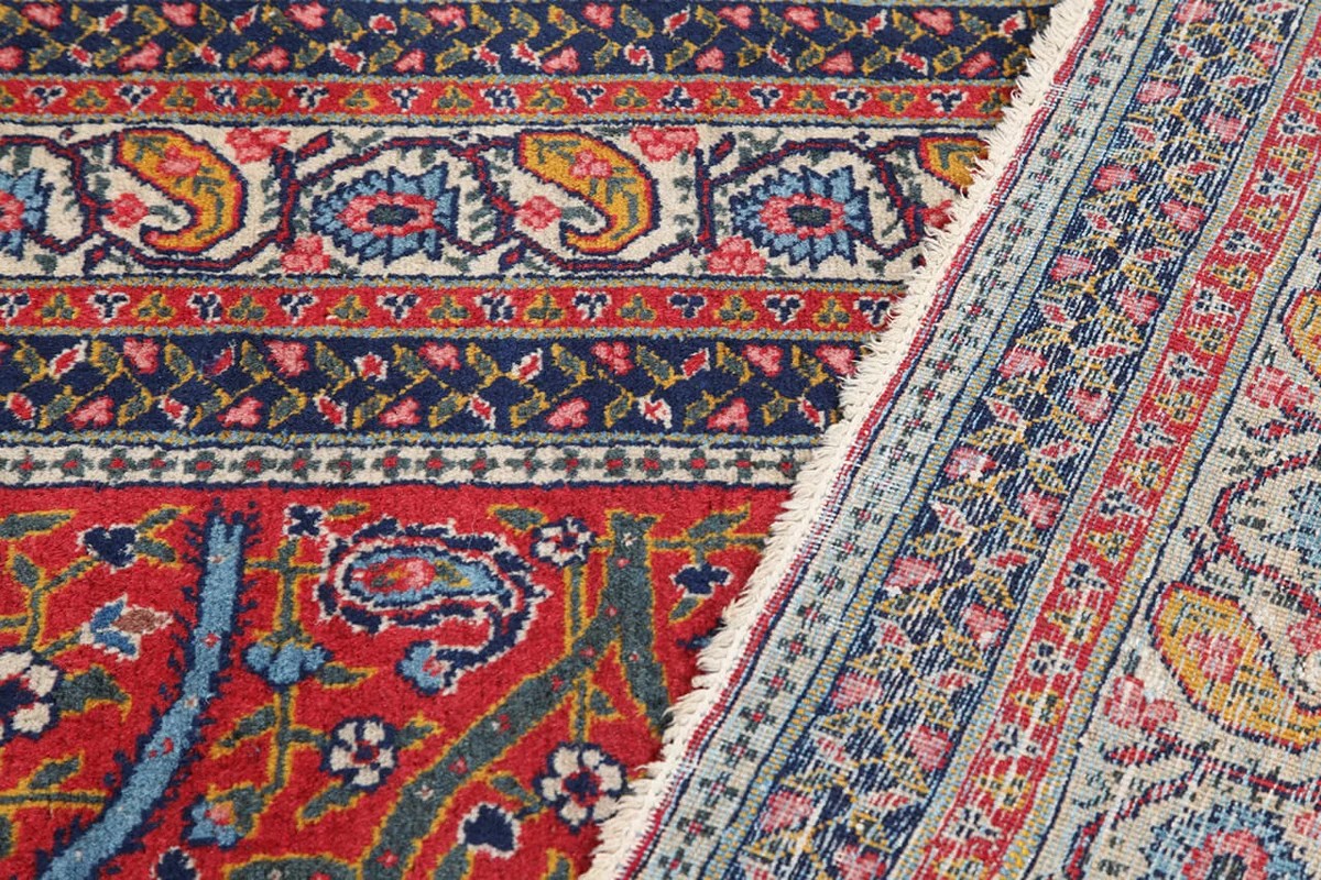 139x194 см, Иран, Табриз, Wool, красный — вид 3
