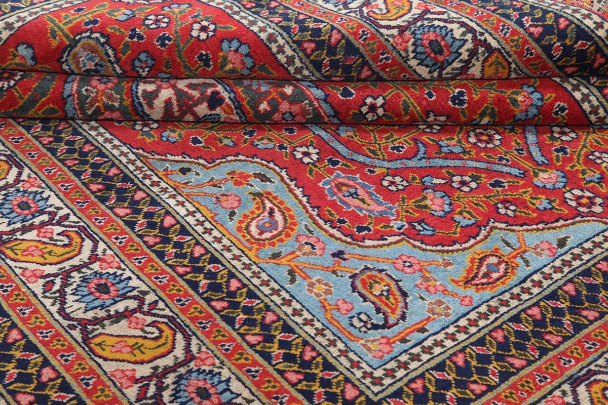 139x194 см, Иран, Табриз, Wool, красный — вид 4